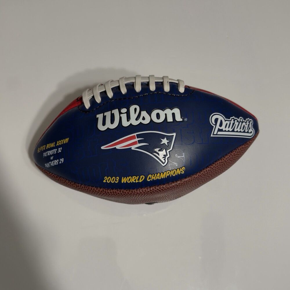 Wilson Patriots 2003 Super Bowl Champions Football
